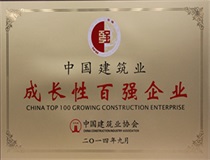 二〇一四年度中國(guó)建筑業(yè)成長(zhǎng)性百?gòu)?qiáng)企業(yè)